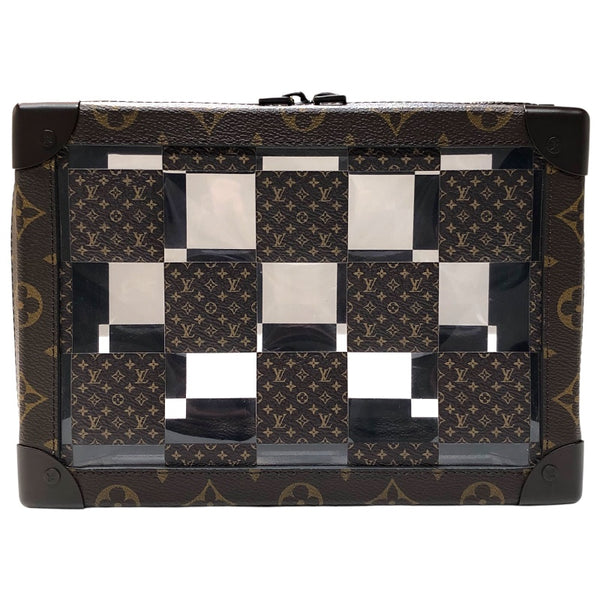 ルイ・ヴィトン LOUIS VUITTON スリム・ソフトトランク M20871 チェス モノグラムキャンバス メンズ ショルダーバッグ