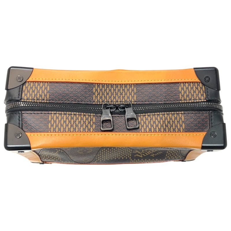 ルイ・ヴィトン LOUIS VUITTON ソフトトランク LVスクエアード　NIGO N40381 ジャイアント・モノグラム・ダミエ ショルダーバッグ