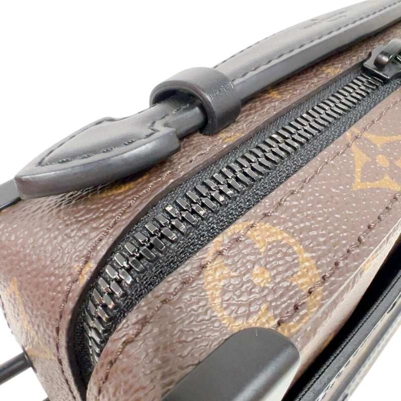 ルイ・ヴィトン LOUIS VUITTON ハンドル・ソフトトランク M45935 ブラウン モノグラム・マカサー ユニセックス ショルダーバッグ