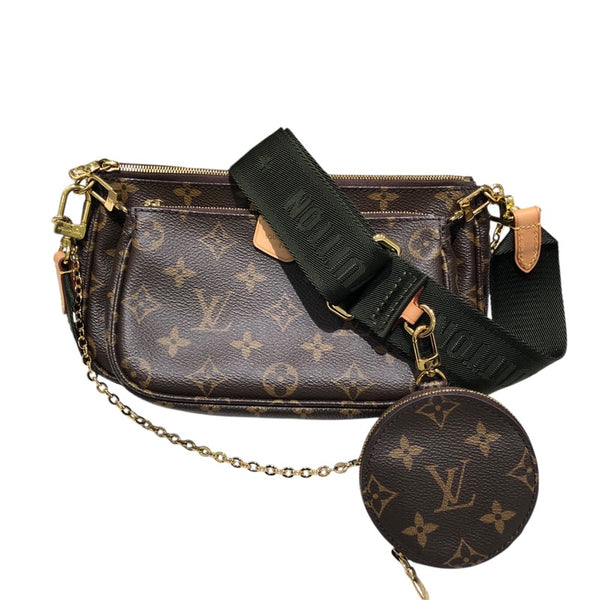 ルイ・ヴィトン LOUIS VUITTON ミュルティ・ポシェット・アクセソワール M44813 カーキ モノグラム・カーキ ユニセックス ショルダーバッグ