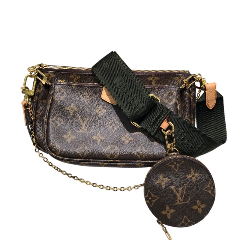 ルイ・ヴィトン LOUIS VUITTON ミュルティ・ポシェット・アクセソワール M44813 カーキ モノグラム・カーキ ユニセックス ショルダーバッグ