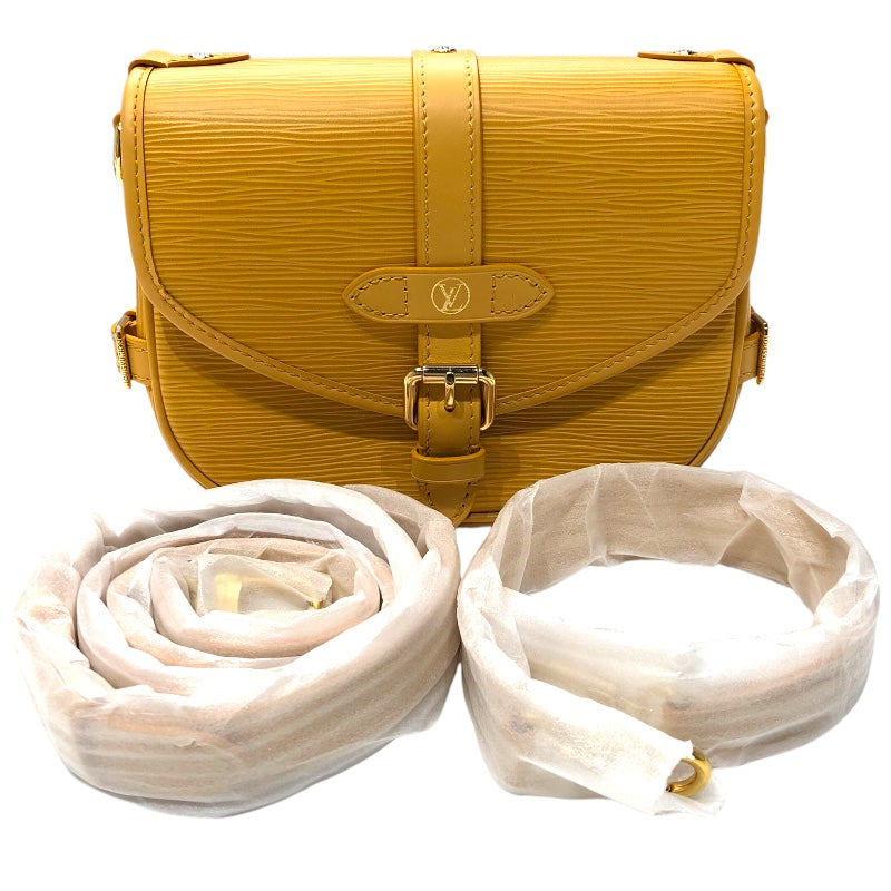 ルイ・ヴィトン LOUIS VUITTON ソミュール BB M23471 イエロー　ゴールド金具 エピ レディース ショルダーバッグ