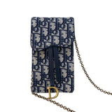 クリスチャン・ディオール Christian Dior フォン チェーンショルダー オブリークジャガード レディース ショルダーバッグ
