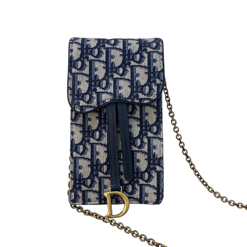 クリスチャン・ディオール Christian Dior フォン チェーンショルダー オブリークジャガード レディース ショルダーバッグ