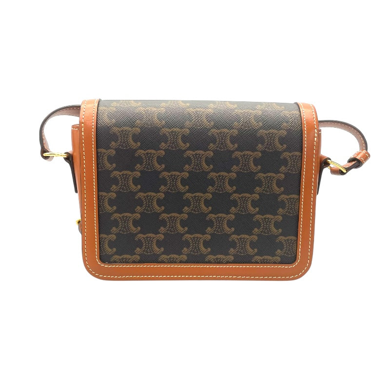 セリーヌ CELINE クラシックトリオンフバッグ 188882 ブラウン コーティングキャンバス/カーフレザー レディース ショルダーバッグ