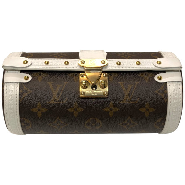 ルイ・ヴィトン LOUIS VUITTON パピヨントランク M81485 ホワイト　ゴールド金具  モノグラム レディース ショルダーバッグ
