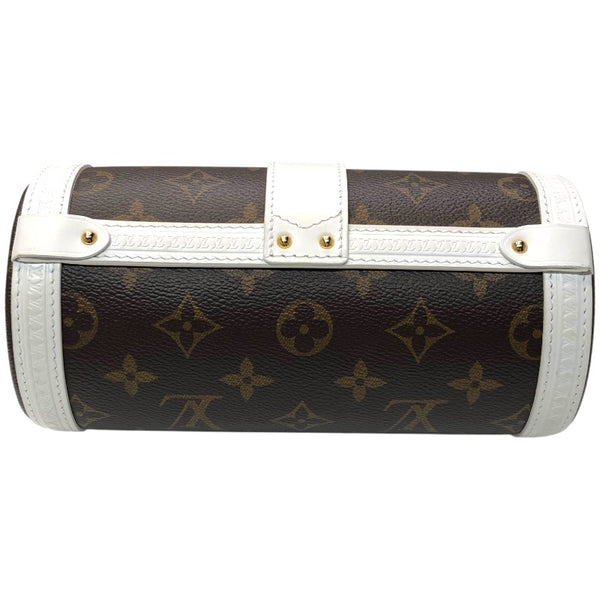 ルイ・ヴィトン LOUIS VUITTON パピヨントランク M81485 ホワイト　ゴールド金具  モノグラム レディース ショルダーバッグ