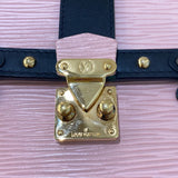 ルイ・ヴィトン LOUIS VUITTON ポシェットトランクヴェルティカル M67872 ピンク/ブラック/GD金具 PVC レディース ショルダーバッグ