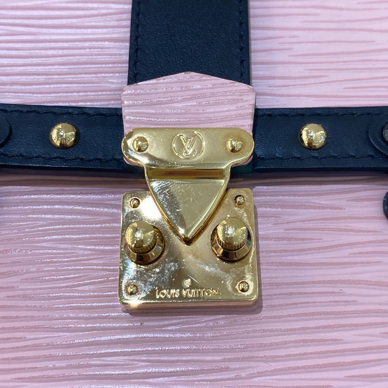 ルイ・ヴィトン LOUIS VUITTON ポシェットトランクヴェルティカル M67872 ピンク/ブラック/GD金具 PVC レディース ショルダーバッグ