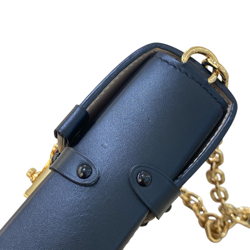 ルイ・ヴィトン LOUIS VUITTON ポシェットトランクヴェルティカル M67872 ピンク/ブラック/GD金具 PVC レディース ショルダーバッグ
