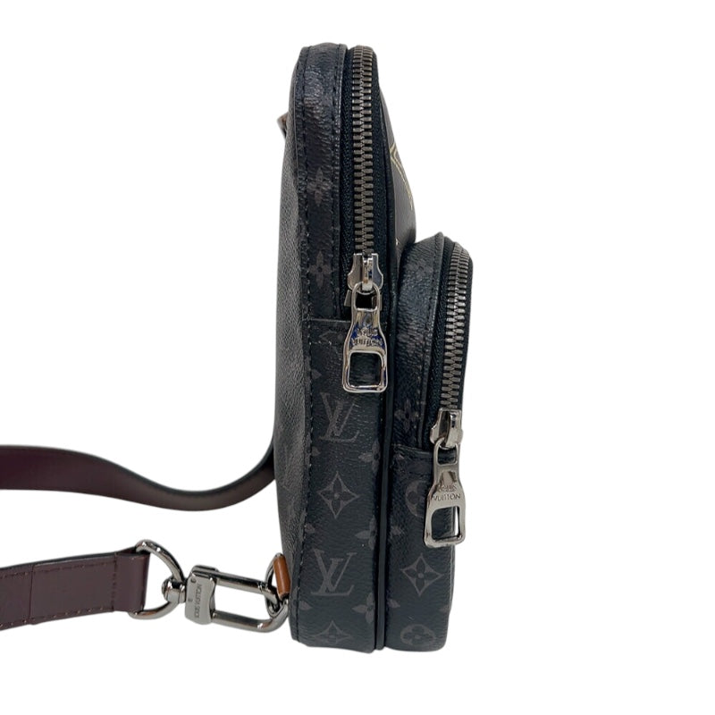 ルイ・ヴィトン LOUIS VUITTON LVパッチワーク アマゾン スリリングバッグ M45439 ブラック×グレー モノグラム ユニセックス ボディバッグ