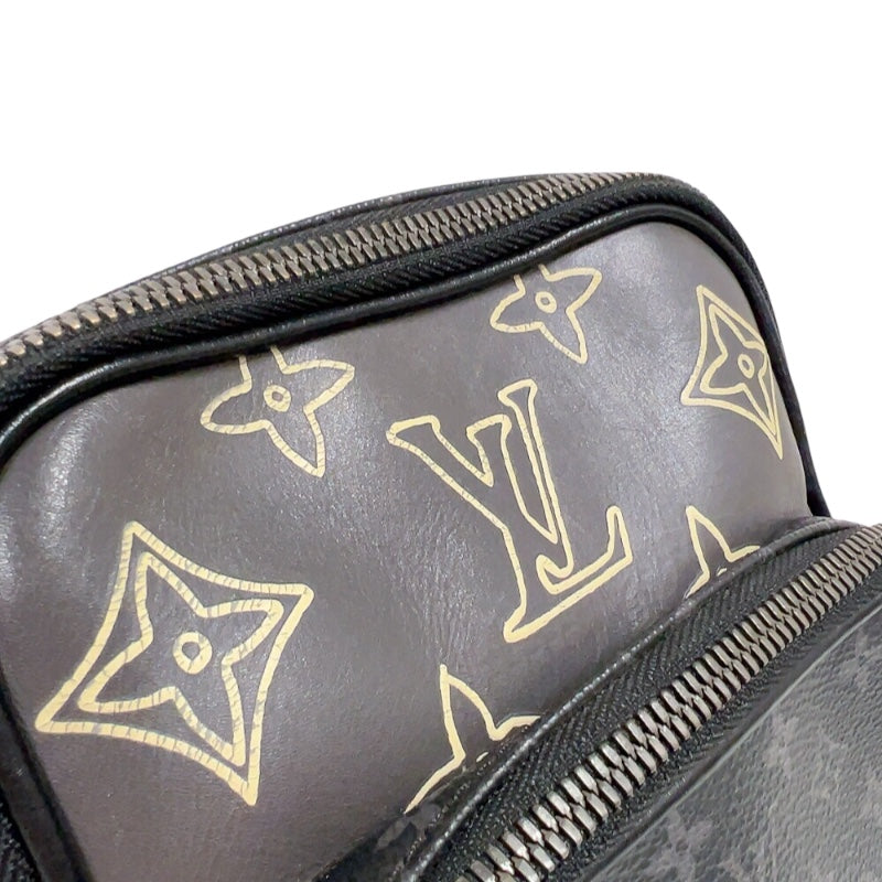 ルイ・ヴィトン LOUIS VUITTON LVパッチワーク アマゾン スリリングバッグ M45439 ブラック×グレー モノグラム ユニセックス ボディバッグ