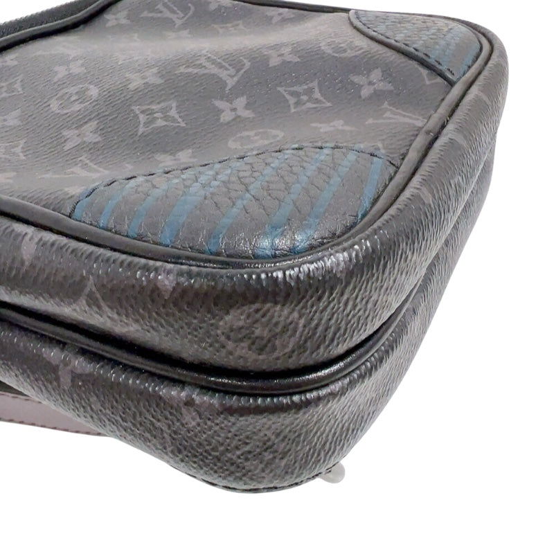 ルイ・ヴィトン LOUIS VUITTON LVパッチワーク アマゾン スリリングバッグ M45439 ブラック×グレー モノグラム ユニセックス ボディバッグ