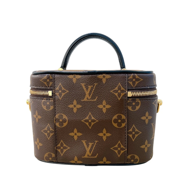 ルイ・ヴィトン LOUIS VUITTON ヴァニティNV PM M45165 ブラウン　ゴールド金具 モノグラム リバース レディース ハンドバッグ