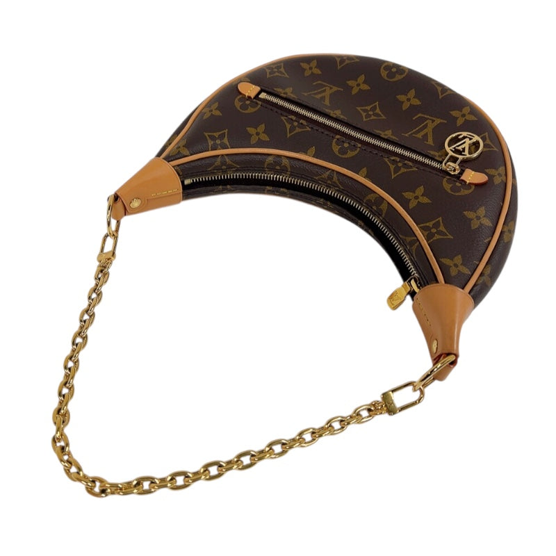 ルイ・ヴィトン LOUIS VUITTON ループ  M81098 ブラウン　ゴールド金具 モノグラム レディース ショルダーバッグ