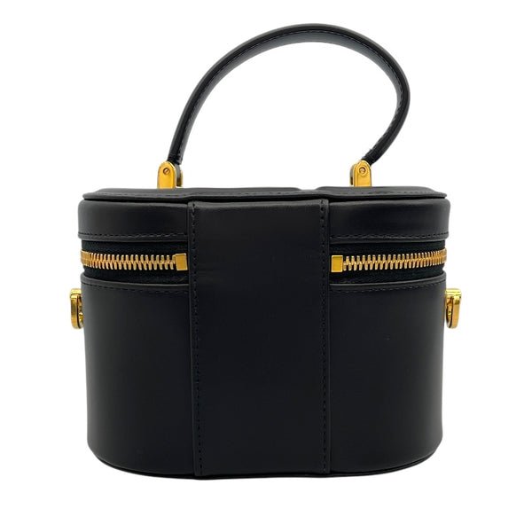 クリスチャン・ディオール Christian Dior ヴァニティスモール ブラック カーフ レディース ショルダーバッグ