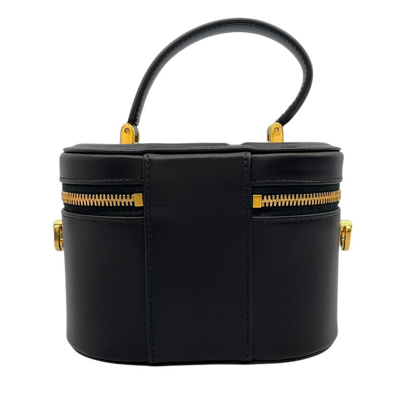 クリスチャン・ディオール Christian Dior ヴァニティスモール ブラック カーフ レディース ショルダーバッグ