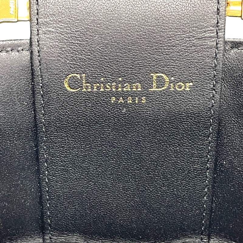 クリスチャン・ディオール Christian Dior ヴァニティスモール ブラック カーフ レディース ショルダーバッグ