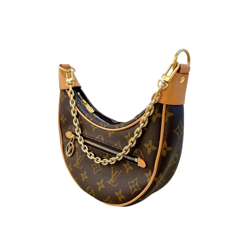 ルイ・ヴィトン LOUIS VUITTON ループ  M81098 ブラウン　ゴールド金具 モノグラム レディース ショルダーバッグ
