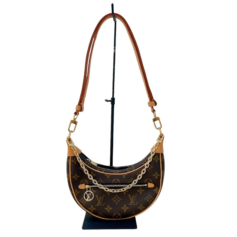 ルイ・ヴィトン LOUIS VUITTON ループ  M81098 ブラウン　ゴールド金具 モノグラム レディース ショルダーバッグ