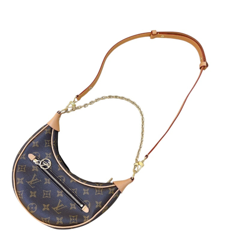 ルイ・ヴィトン LOUIS VUITTON ループ  M81098 ブラウン　ゴールド金具 モノグラム レディース ショルダーバッグ