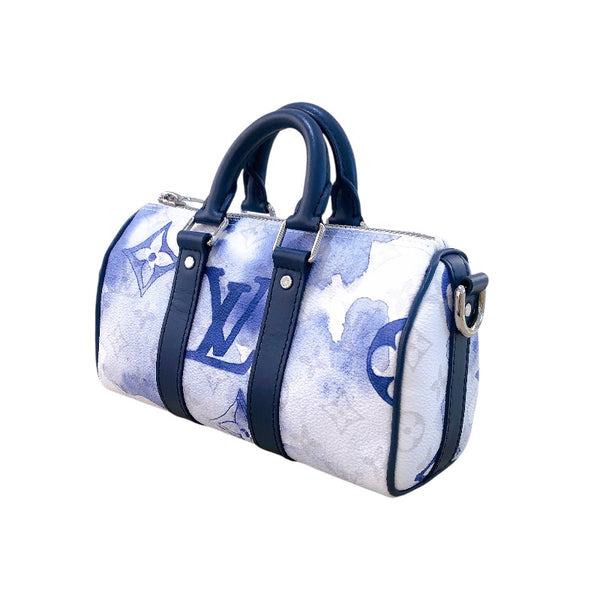 ルイ・ヴィトン LOUIS VUITTON キーポルXS M45761 ウォーターカラー　シルバー金具 モノグラム メンズ ショルダーバッグ
