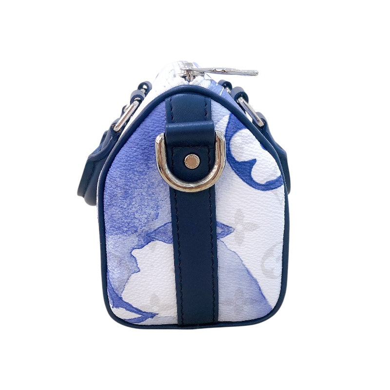 ルイ・ヴィトン LOUIS VUITTON キーポルXS M45761 ウォーターカラー　シルバー金具 モノグラム メンズ ショルダーバッグ
