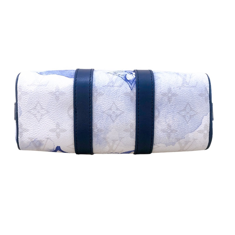ルイ・ヴィトン LOUIS VUITTON キーポルXS M45761 ウォーターカラー　シルバー金具 モノグラム メンズ ショルダーバッグ