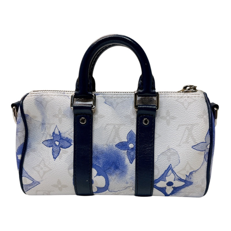 ルイ・ヴィトン LOUIS VUITTON キーポルXS M45761 ウォーターカラー　シルバー金具 モノグラム メンズ ショルダーバッグ