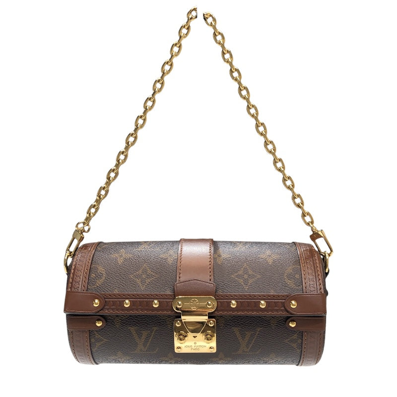 ルイ・ヴィトン LOUIS VUITTON パピヨントランク M57835 ブラウン　ゴールド金具 モノグラム レディース ショルダーバッグ