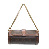 ルイ・ヴィトン LOUIS VUITTON パピヨントランク M57835 ブラウン　ゴールド金具 モノグラム レディース ショルダーバッグ