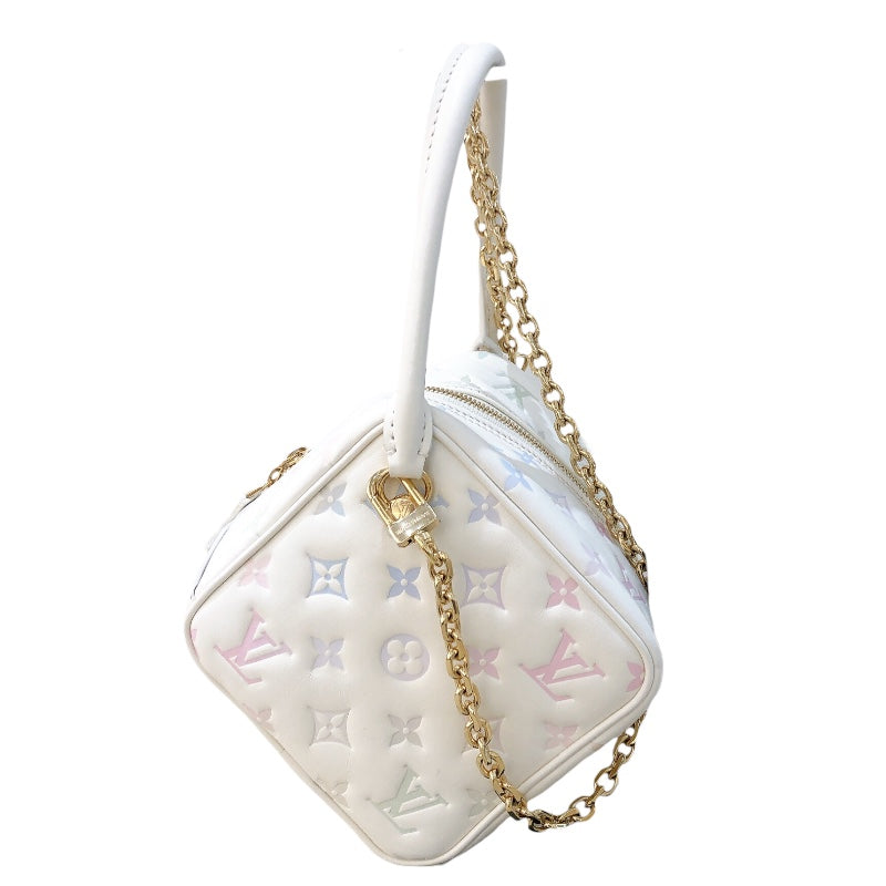 ルイ・ヴィトン LOUIS VUITTON スクエア・バッグ　限定デザイン モノグラムエンボス　ゴールド金具 モノグラム・エンボス レディース ショルダーバッグ