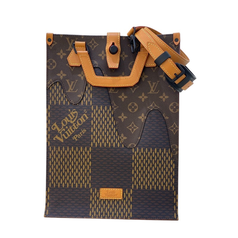 ルイ・ヴィトン LOUIS VUITTON LVスクエアード　ミニトート NIGOコラボ N40355 ダミエジャイアント メンズ トートバッグ