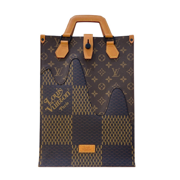 ルイ・ヴィトン LOUIS VUITTON LVスクエアード　ミニトート NIGOコラボ N40355 ダミエジャイアント メンズ トートバッグ