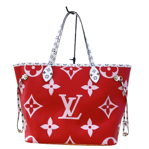 ルイ・ヴィトン LOUIS VUITTON ネヴァーフルMM M44567 レッド モノグラム・ジャイアント レディース トートバッグ