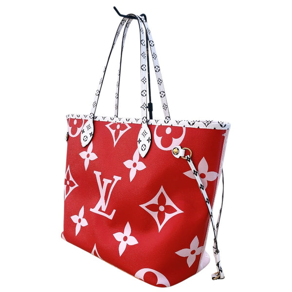 ルイ・ヴィトン LOUIS VUITTON ネヴァーフルMM M44567 レッド モノグラム・ジャイアント レディース トートバッグ