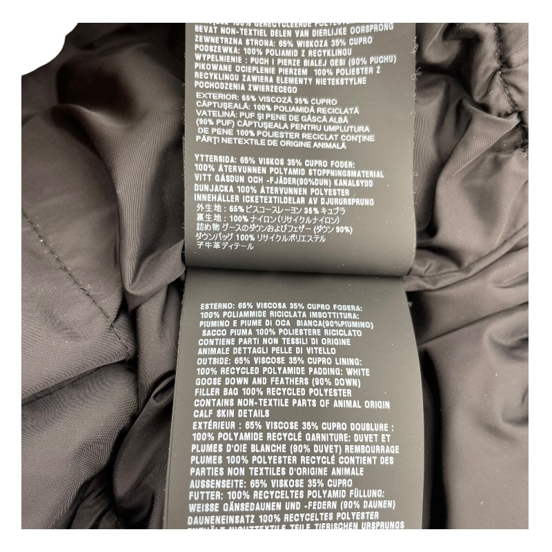 プラダ PRADA トライアングルロゴダウンジャケット 292214 ブラック ダウン レディース ダウンジャケット