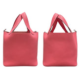 エルメス HERMES ピコタンロックPM W刻 ローズアザレ　SV金具 トリヨンクレマンス レディース ハンドバッグ