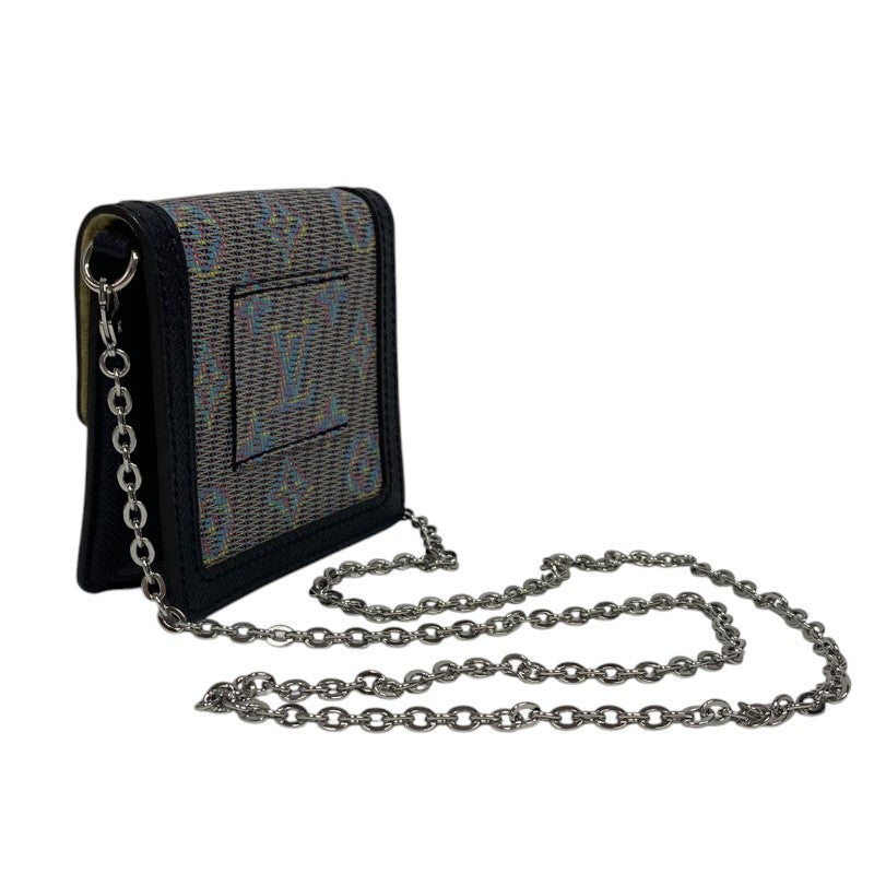 ルイ・ヴィトン LOUIS VUITTON ドーフィーヌMINI M68619 グレー×ブラック シルバー金具 モノグラム・LVポップ レディース ショルダーバッグ