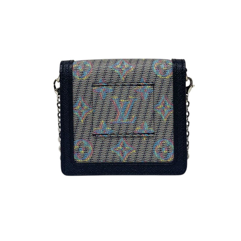 ルイ・ヴィトン LOUIS VUITTON ドーフィーヌMINI M68619 グレー×ブラック シルバー金具 モノグラム・LVポップ レディース ショルダーバッグ