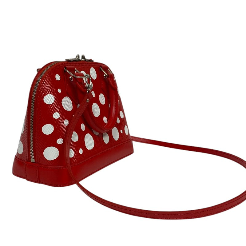 ルイ・ヴィトン LOUIS VUITTON アルマBB LV×YK M21698 レッド×ホワイト シルバー金具 グレインレザー レディース ハンドバッグ