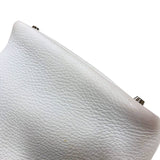 エルメス HERMES ピコタンPM □H刻  ホワイト シルバー金具 トリヨン レディース ハンドバッグ