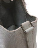 エルメス HERMES ピコタンPM □H刻  ホワイト シルバー金具 トリヨン レディース ハンドバッグ