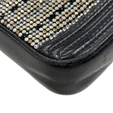 シャネル CHANEL ボーイシャネル チェーンウォレット A84069 23番台 ブラック シルバー金具 カーフ/ラインストーン レディース ショルダーバッグ