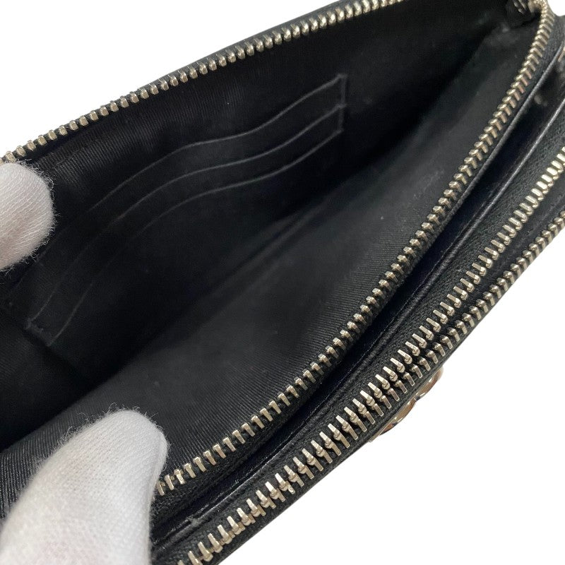 シャネル CHANEL ボーイシャネル チェーンウォレット A84069 23番台 ブラック シルバー金具 カーフ/ラインストーン レディース ショルダーバッグ