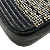 シャネル CHANEL ボーイシャネル チェーンウォレット A84069 23番台 ブラック シルバー金具 カーフ/ラインストーン レディース ショルダーバッグ