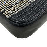 シャネル CHANEL ボーイシャネル チェーンウォレット A84069 23番台 ブラック シルバー金具 カーフ/ラインストーン レディース ショルダーバッグ