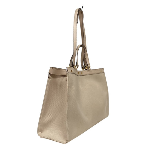 フェンディ FENDI ピーカブー エックストート 8BH374 ベージュ キャンバス/ジャガード レディース トートバッグ