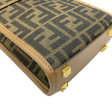 フェンディ FENDI ミニ サンシャインショッパー 8BS051 ブラウン ズッカキャンバス/レザー レディース ハンドバッグ