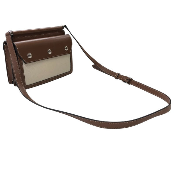 バーバリーロンドン  BURBERRY LONDON ベビータイトルポケットバッグ 8014611 ブラウン レザー/キャンバス レディース ショルダーバッグ
